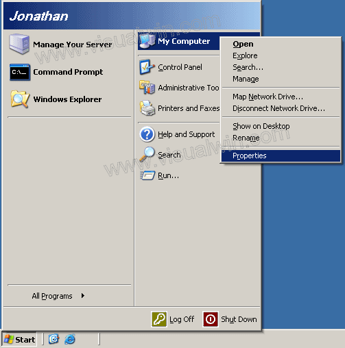 jak zdalnie włączyć rdp w systemie Windows hosting 2003